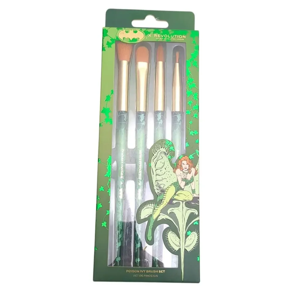 Revolution X Batman Poison Ivy Harley Quinn Makeup Bag Palette Lip Liner Set 7